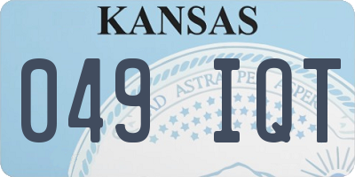 KS license plate 049IQT