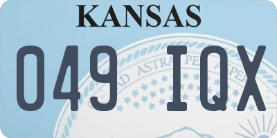 KS license plate 049IQX