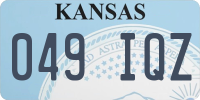 KS license plate 049IQZ