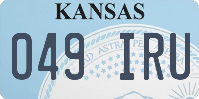 KS license plate 049IRU