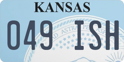 KS license plate 049ISH