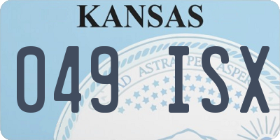 KS license plate 049ISX