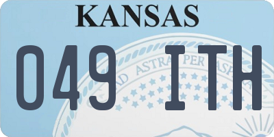 KS license plate 049ITH