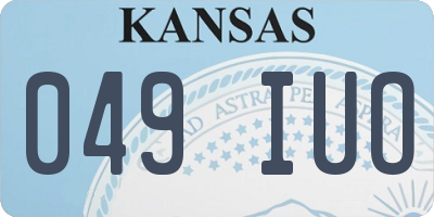 KS license plate 049IUO