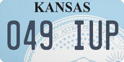 KS license plate 049IUP