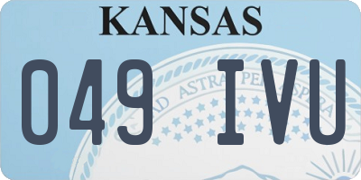 KS license plate 049IVU