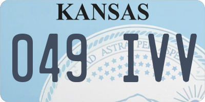 KS license plate 049IVV