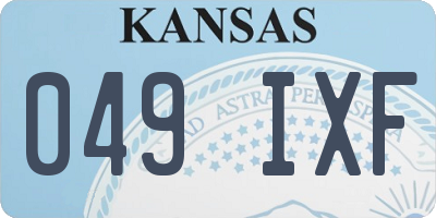 KS license plate 049IXF