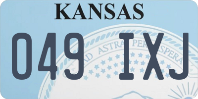 KS license plate 049IXJ