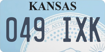 KS license plate 049IXK