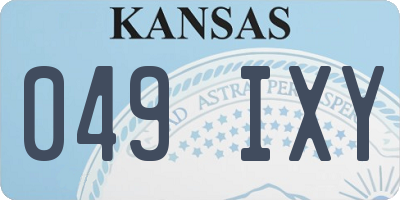 KS license plate 049IXY