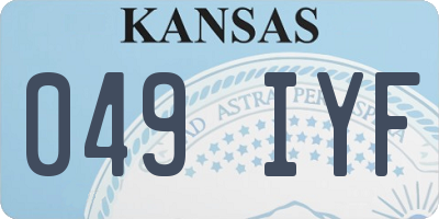 KS license plate 049IYF