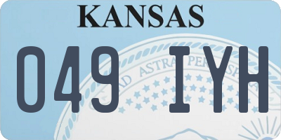 KS license plate 049IYH