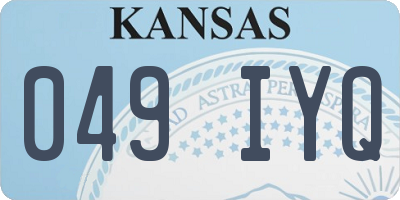 KS license plate 049IYQ