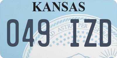 KS license plate 049IZD