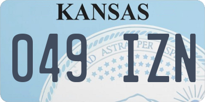 KS license plate 049IZN