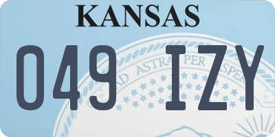 KS license plate 049IZY