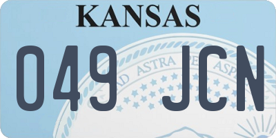 KS license plate 049JCN