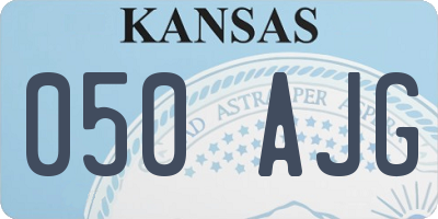 KS license plate 050AJG