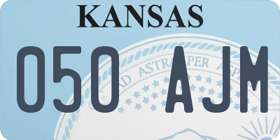 KS license plate 050AJM