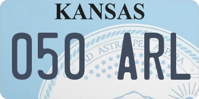KS license plate 050ARL