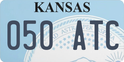 KS license plate 050ATC