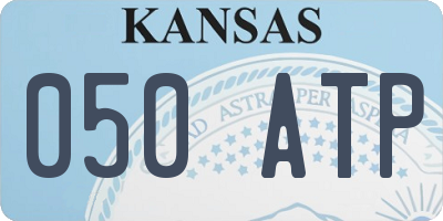 KS license plate 050ATP