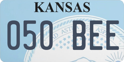 KS license plate 050BEE