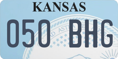 KS license plate 050BHG