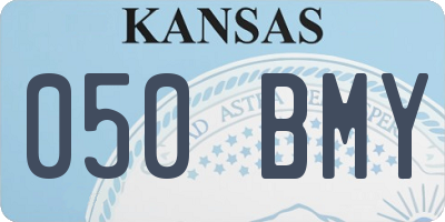 KS license plate 050BMY