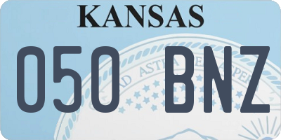 KS license plate 050BNZ