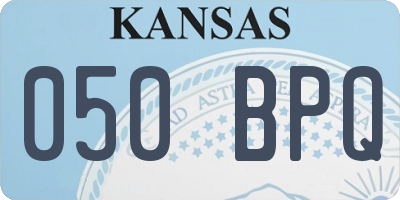 KS license plate 050BPQ