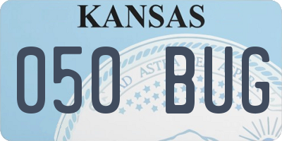 KS license plate 050BUG