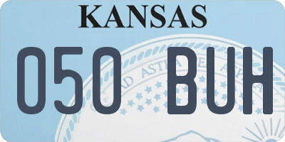 KS license plate 050BUH