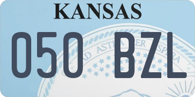 KS license plate 050BZL