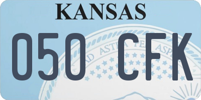 KS license plate 050CFK