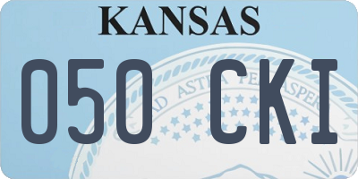 KS license plate 050CKI