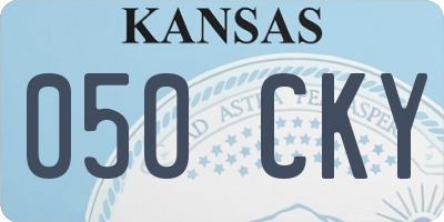 KS license plate 050CKY