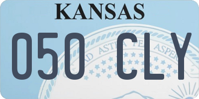 KS license plate 050CLY