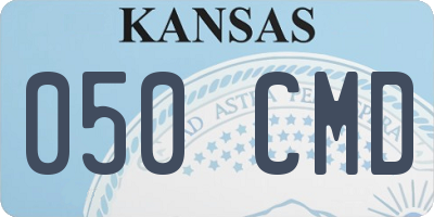 KS license plate 050CMD