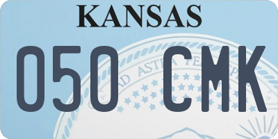 KS license plate 050CMK