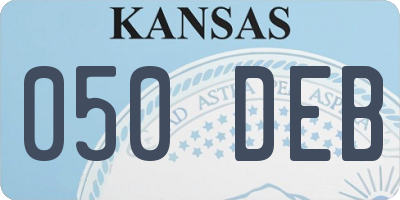 KS license plate 050DEB