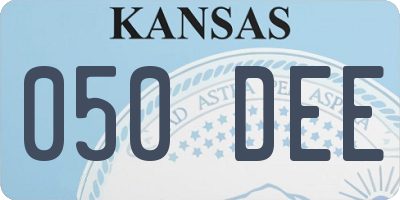 KS license plate 050DEE