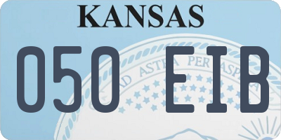 KS license plate 050EIB