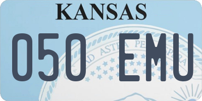 KS license plate 050EMU