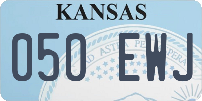 KS license plate 050EWJ