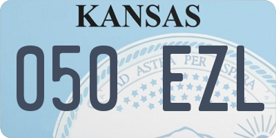 KS license plate 050EZL