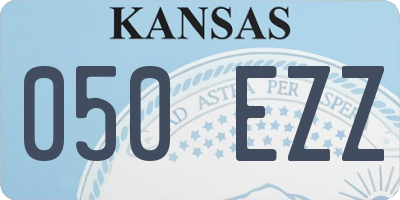 KS license plate 050EZZ
