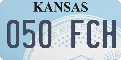 KS license plate 050FCH