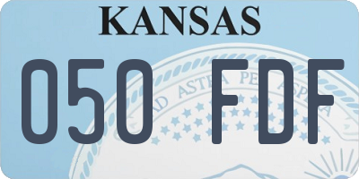 KS license plate 050FDF